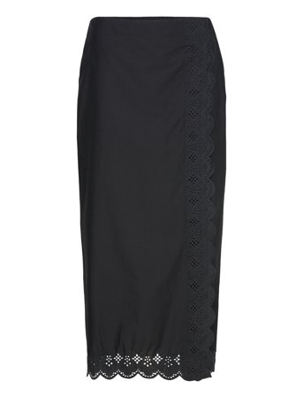 Mango | Embroidered Cotton Skirt | L