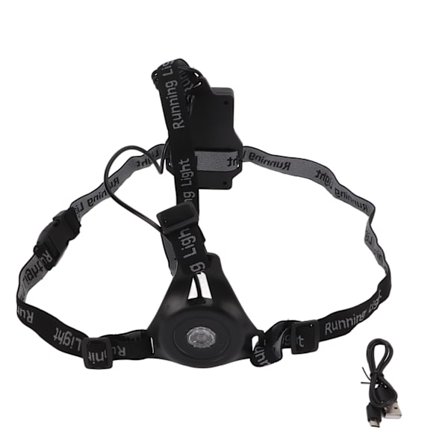LED Brystlys Nattløpelampe 3 Moduser IP65 Vanntett USB Oppladbar Utendørssport Camping Jogging Fottur