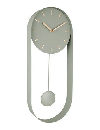 Wall Clock Pendulum Charm Green KARLSSON