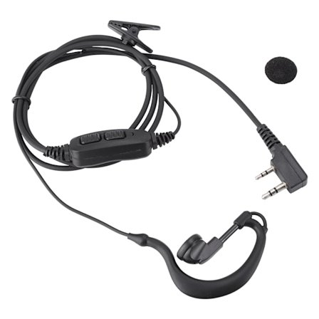 Baofeng UV82 UV82L UV89 Dobbel PTT Headset Ørepropp med Mikrofon 2-veis Radio