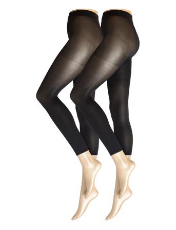 Leggings 40Den 2Pack Full Leng Leggings Svart Lindex