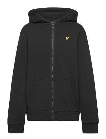 Lyle & Scott Zip Through Hoodie - Black - 122-128