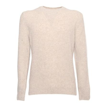 Fedeli, Round-neck Knitwear Beige, Heren, Maat:L