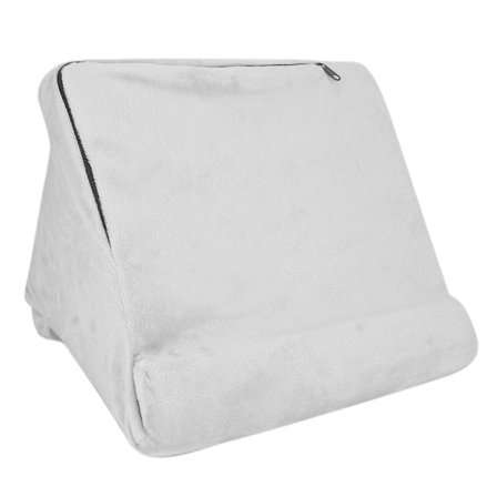 Multivinkel Blød Tablet Stativ Pude Læseholder til Mobiltelefon Tablet Bog Grå