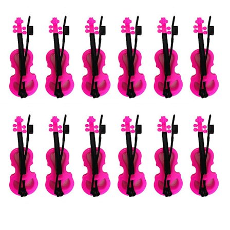 12 kpl Viulun lelu Musiikkivälineen lelu Lapsille Mini Viulu Työpöydän instrumentti Koriste Mini talo Viulu