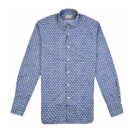 Xacus, Casual Shirts Blauw, Heren, Maat:L