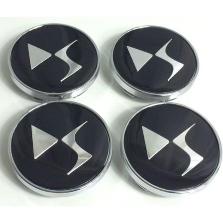 4 x 60mm Bil Senterdeksel for Citroen DS3 DS4 DS6, Bilnav Senterdeksel