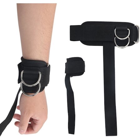 2 stk. håndledsremme til vægtløftning, vægtløftningsremme med D-ring, vægtløftningsstøtteremme, dødløftsremme