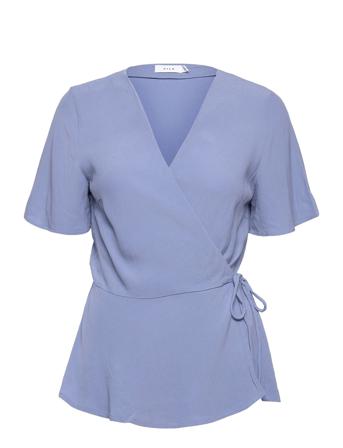 Vifini Wrap S/S Top/Su Blue Vila
