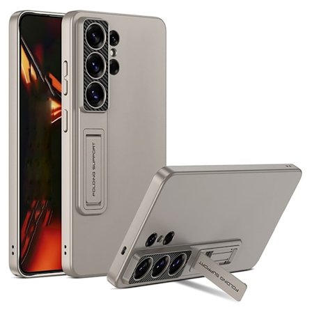 GKK Mobilskal till Samsung Galaxy S26 Ultra Slim Kickstand Plast - Grå
