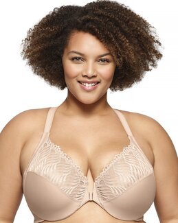 Bøjle-BH Frontlukket Beige - H100 - Glamorise