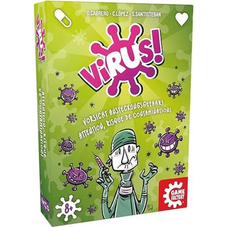 Multifargede virus kortspill Familiepartyspill for barn og