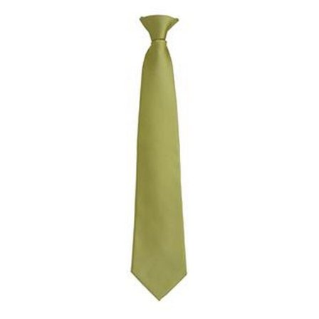 Premier Mens Fashion ”Colours” Work Clip On Tie One Size Khaki