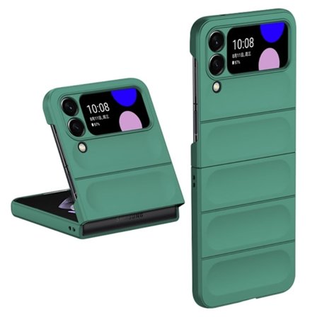 Blødt grebsformet cover til Samsung Galaxy Z Flip4 - Grøn