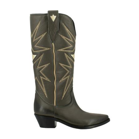 Poesie Veneziane, Cowboy Boots Zielony, Kobieta, Rozmiar: 39 EU
