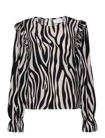 Vifini O-Neck L/S Top - Noos Vila Black