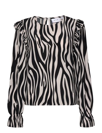 Vifini Ck L/S Top/Su Black Vila
