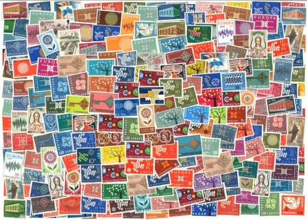 EUROPA - Dubletpakke med 220 EUROPA frimærker