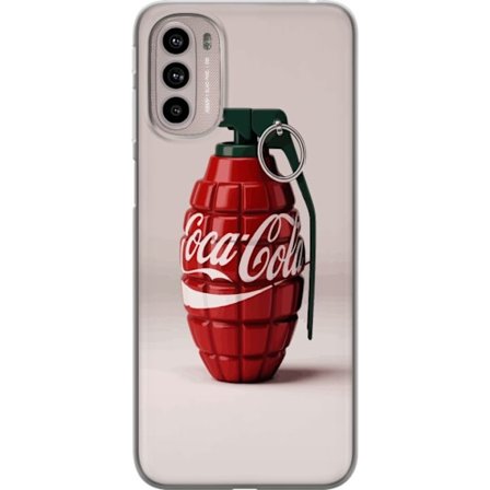 Kompatibelt Mobildeksel til Motorola Motorola Moto G41 Kunstnerisk illustrasjon av Coca Cola granateple i rødt og grønt, pop art inspirert motiv med