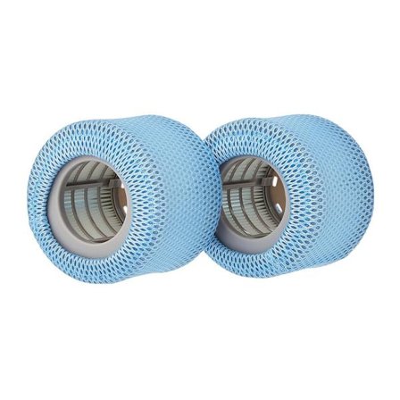 Skyddsnät Kompatibla med Spa-filter, 4 st Nätlock för Mspa Ersättningsfilter, Blå, 6*7*1cm