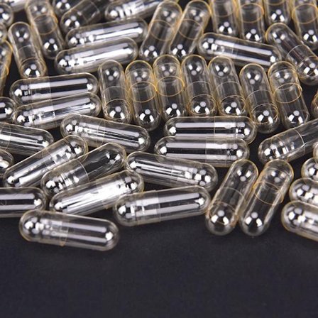 1000 stk. klare kapsler adskilt æske Transparent tomme gelatinekapsler Piller Vcaps Klar Halal adskilt æske Hot