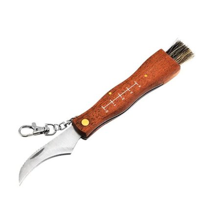 Sieni- ja selviytymisveitsi - Puu ja ruostumaton teräs