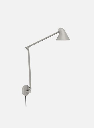 NJP vegglampe lang 2700K - lys grå