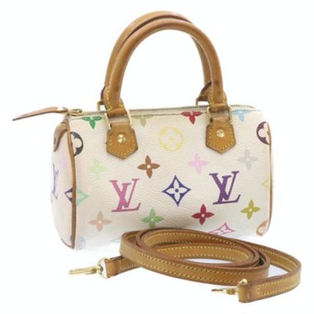 Louis Vuitton Vintage, Pre-owned Speedy bag Wit, Dames, Maat:ONE Size,leer