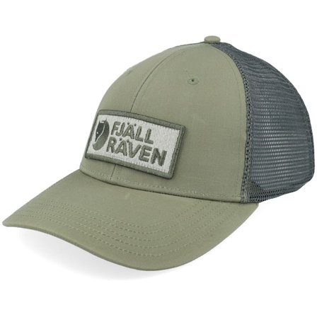Fjällräven - Grønn trucker Caps - Box Logo Långtradarkeps Green Trucker @ Hatstore