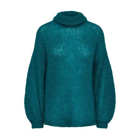 Y.a.s Round-neck Knitwear , Blauw , Dames , Maat: L Truis