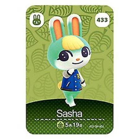 Nfc Spillkort Kompatibelt med Animal Crossing, ch Amiibo Wii U-433 Sasha