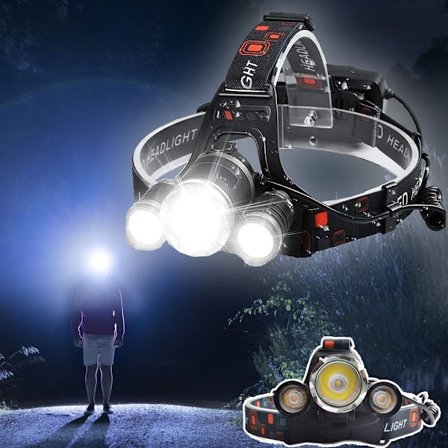 Professionel LED Pandelampe (5000 Lumen) - Multifunktionel og Genopladelig