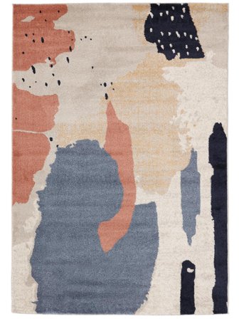 Bel Air 160X230 Azul/Bege Abstrato Tapete