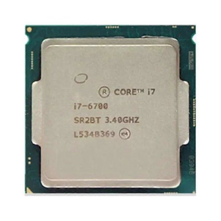 Core i7-6700 CPU - Socket LGA 1151, 4 ydintä, 8 säiettä, 3,4 GHz, 8 Mt L3-välimuisti, 65 W.