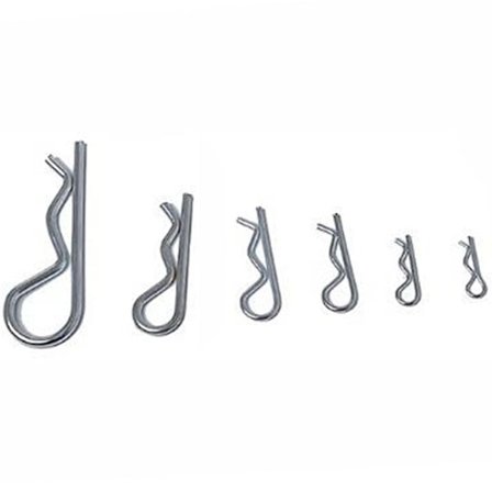 24 stk. Sortiment af Splints, Wave R-klips, Sikrings Splints