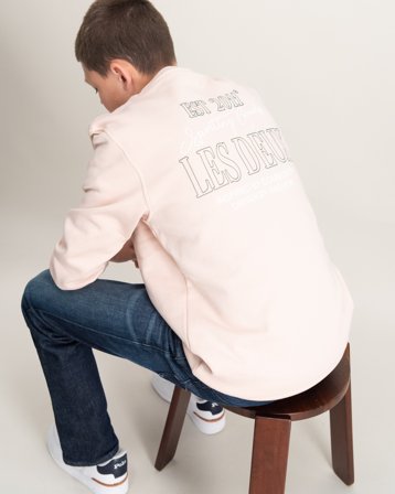 Les Deux Allen Sweatshirt Roze Truien Jongens - Kids Brand Store