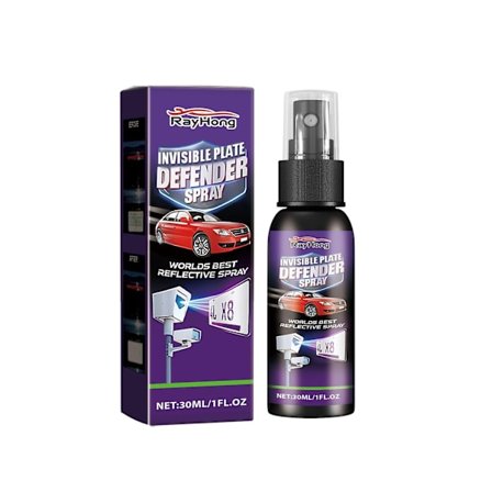 Bil registreringsskylt nummer osynlig spray fartkameraskydd spray lätt att använda långvarig effekt registreringsskylt integritetsspray-WELLNGS