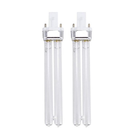 2st 11w Ultraviolett UV Desinfektionslampa UV Steriliseringslampor För Sterilisator Akvarium (g23 Lampfot) [DB]