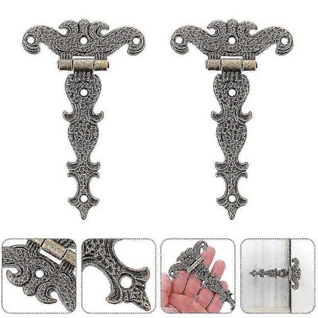 Vintage Hengsel Rustsikker Sinklegering Lettvekt Skur Hengsler Grindbånd Hengsler (4 stk, Bronsefarget)[GPA]