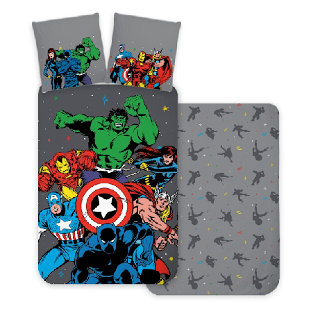 Avengers Klassisk Comic Stil Sängkläder Set 140×200 cm, 70×90 cm