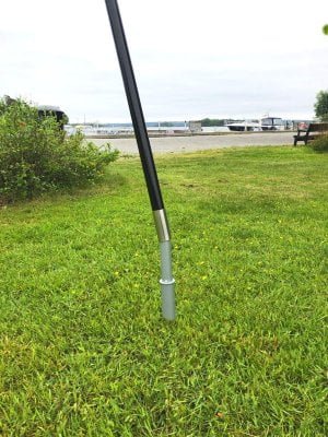 Roterende holle pin voor vogelhengel