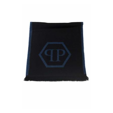 Philipp Plein Winter Scarves blå, Herr Halsdukar, Herr, Storlek: ONE SIZE