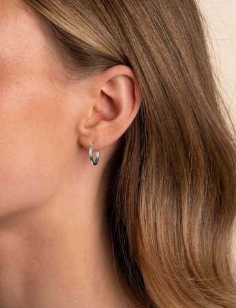 SNÖ of Sweden Essentiall Texture Ring Ear - Silver - ONE SIZE