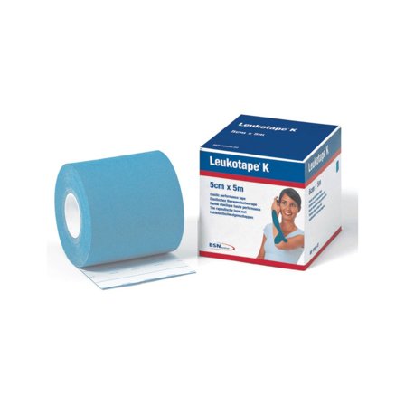 Leukotape K Taping Benda Adesiva Fisioterapeutici Rotolo Azzurro