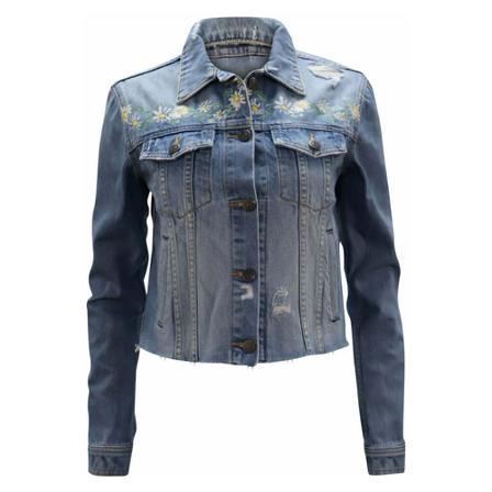 Veronica Beard, Cara Jacket With Daisy Print Blauw, Dames, Maat:S