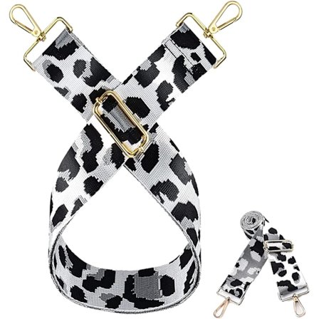 Justerbar skulderveske skulderstropp erstatning kvinner, leopard