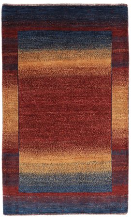 Loribaft Fine Perzisch Vloerkleed Handgeknoopt 80X135 Zwart/Donkerrood Perzië/Iran