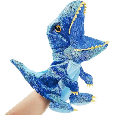 Plush Dinosaur Hånddukker Med Bevegelig Munn For Fantasifull Lekk Stuffet Leke