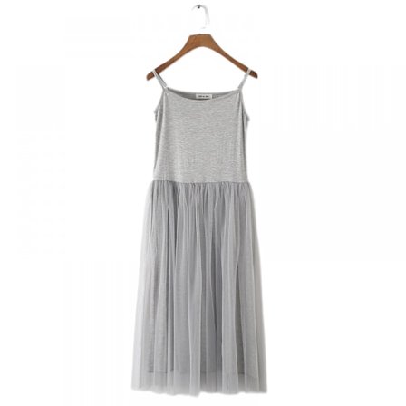 Klänning för kvinnor Klänning Fotografering Klänning Flapper Klänning Sommarklänning Tryck Ärmlös Lång Klänning(Grå)