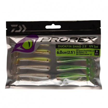 Daiwa PX Duckfin Shad 6,3cm (9pcs) - UV Set